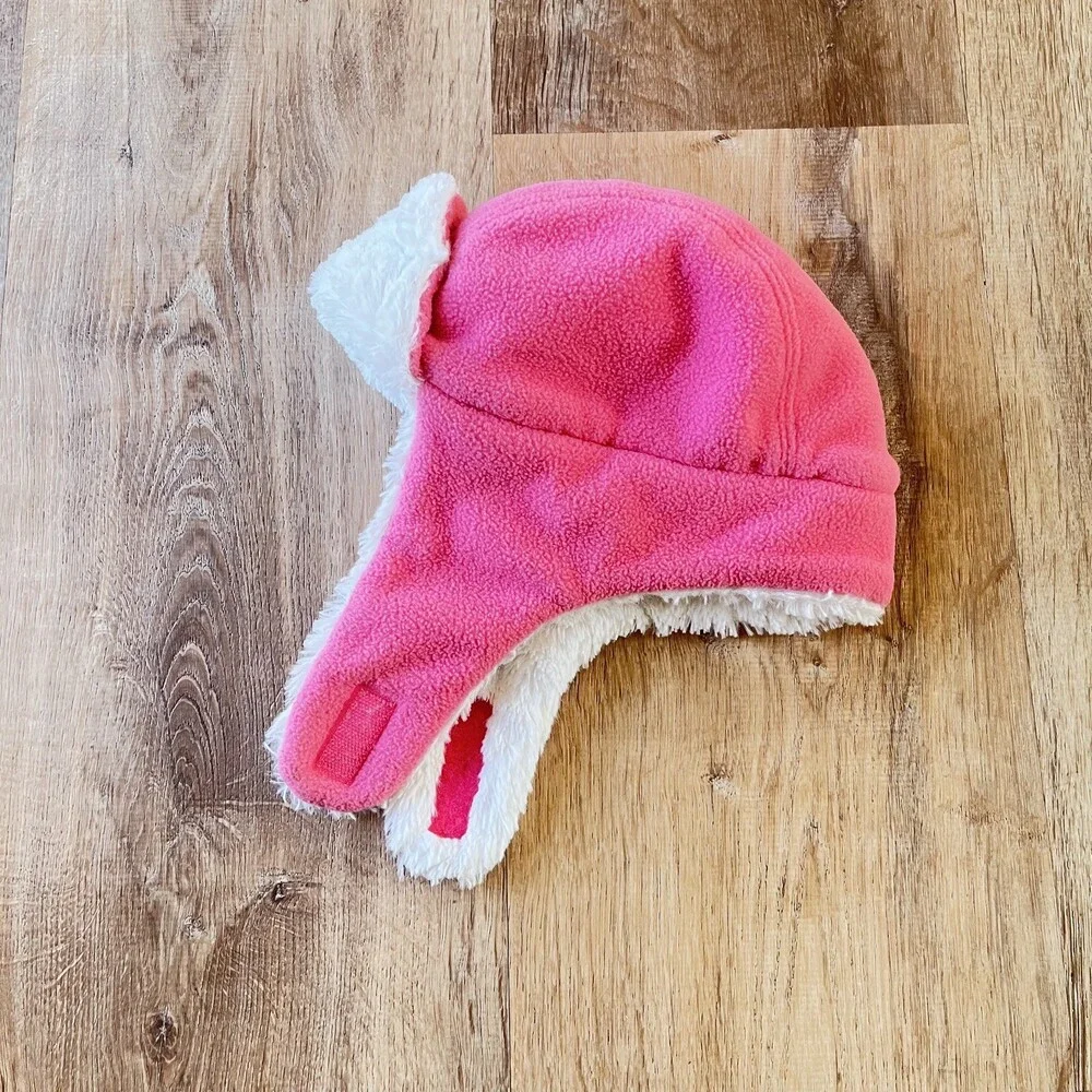 Carhartt Infant Beanie Pink Sherpa Ear Flap Fleece Lined Warm Outdoor Hat